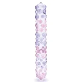 9″ Purple Rose Nubby Dildo