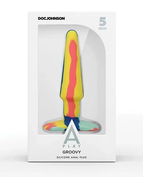 A Play 4″ Groovy Silicone Anal Plug