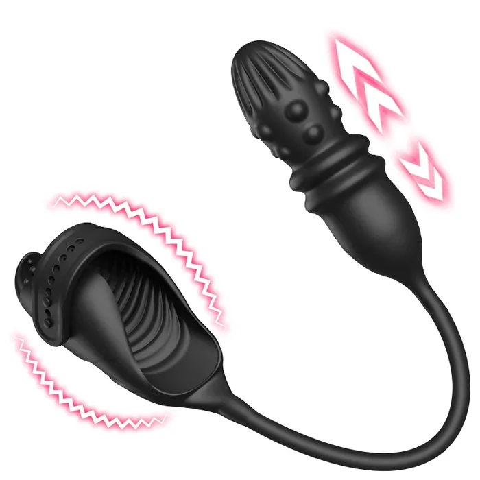 Acmejoy – Thrusting & Vibrating Glans Trainer for Intense Penis and Anal Stimulation