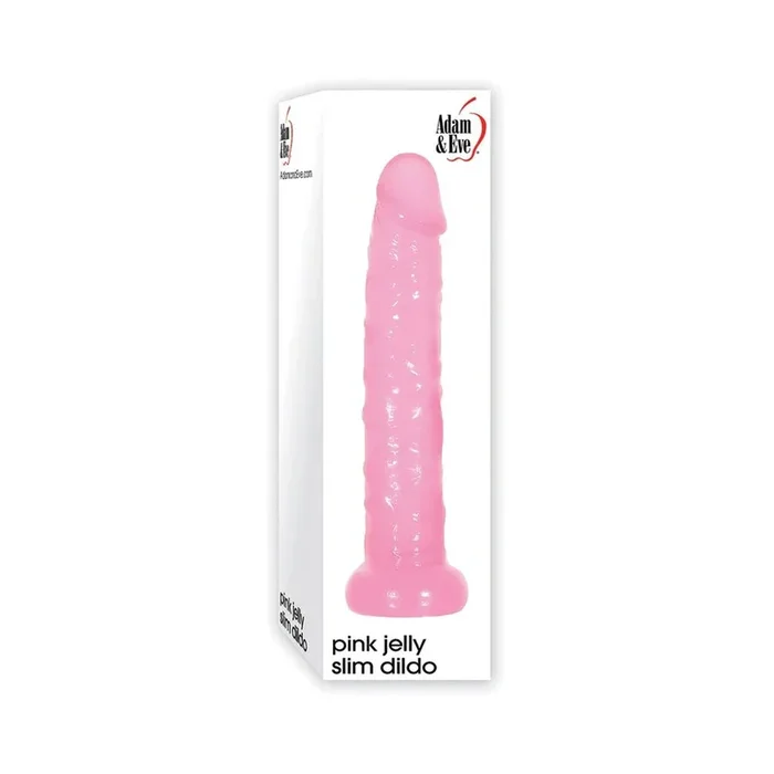 Adam & Eve Pink Jelly Slim Dildo