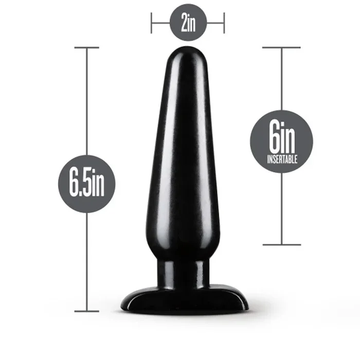 Anal Adventures – Basic Anal Plug – Large – Black