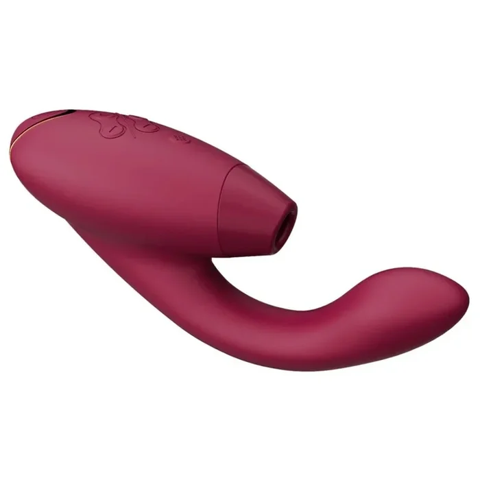 Auflegevibrator “Womanizer Duo 2” mit dualer Stimulation – 20.3 cm (rot)