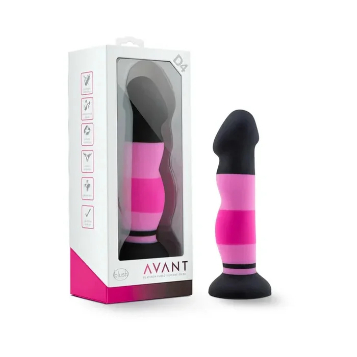 Avant D4 Sexy in Pink 8-Inch Silicone Dildo