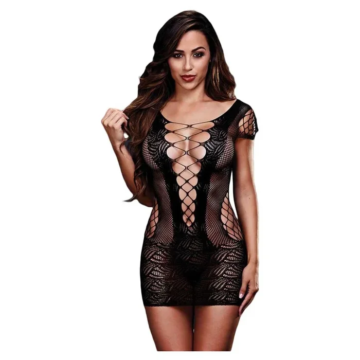 Baci Corset Front Lace Mini Dress
