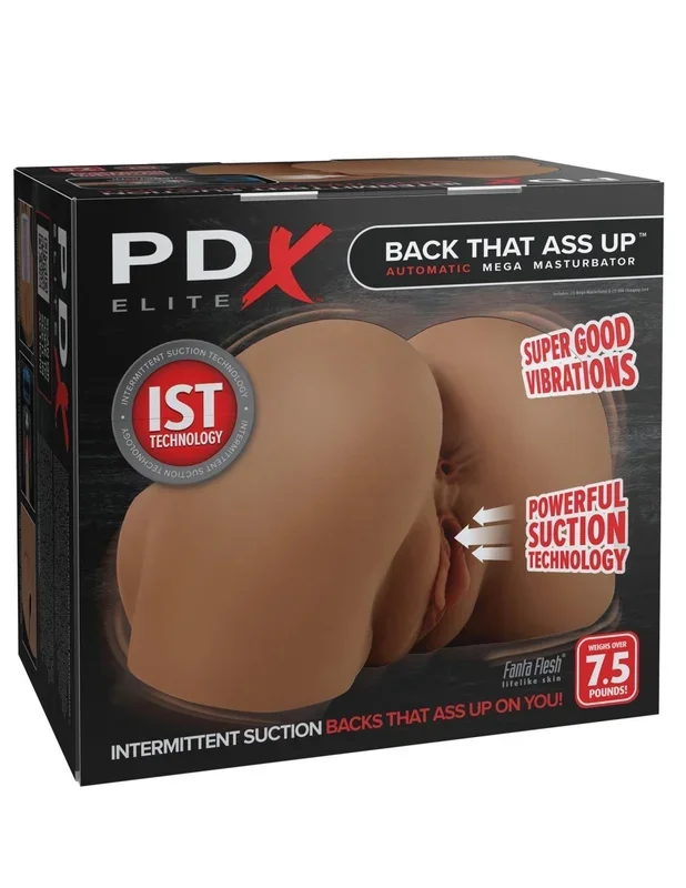 Back That Ass Up Auto Mega Masturbator – Brown