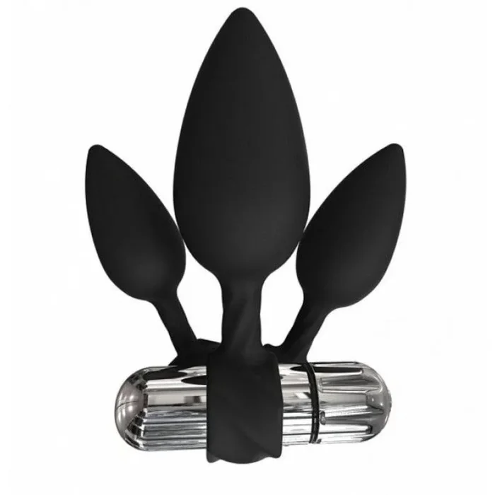 Bathmate Vibe Anal Training Plugs Black