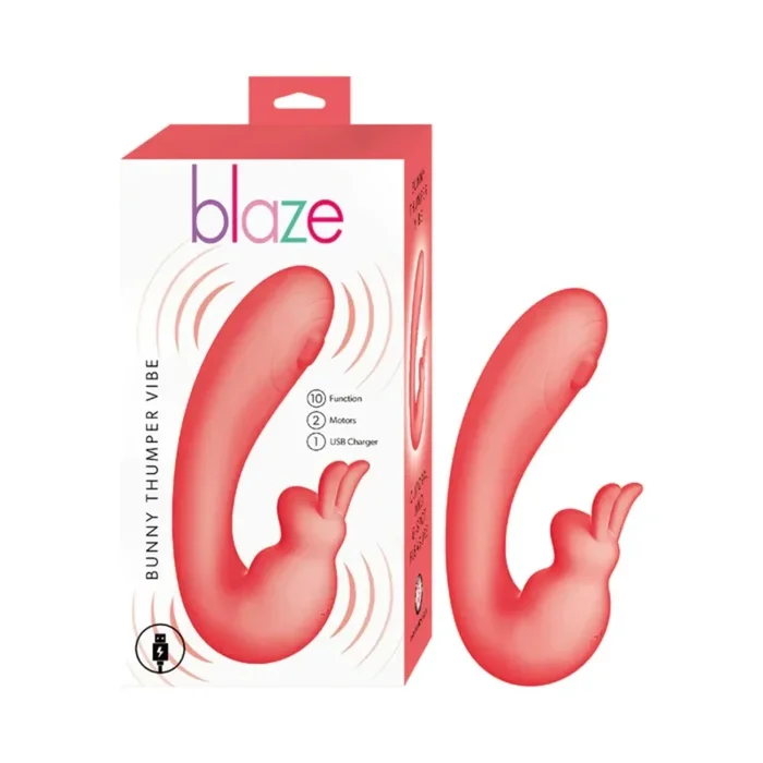 Blaze Bunny Thumper Rechargeable Silicone Vibrator