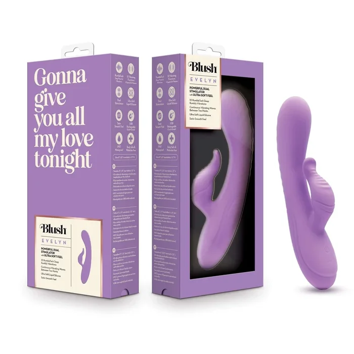 Blush – Evelyn Rabbit Massager – Purple