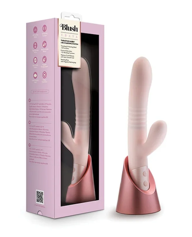 Blush Fraya Rabbit Rechargeable Vibrator – Pink