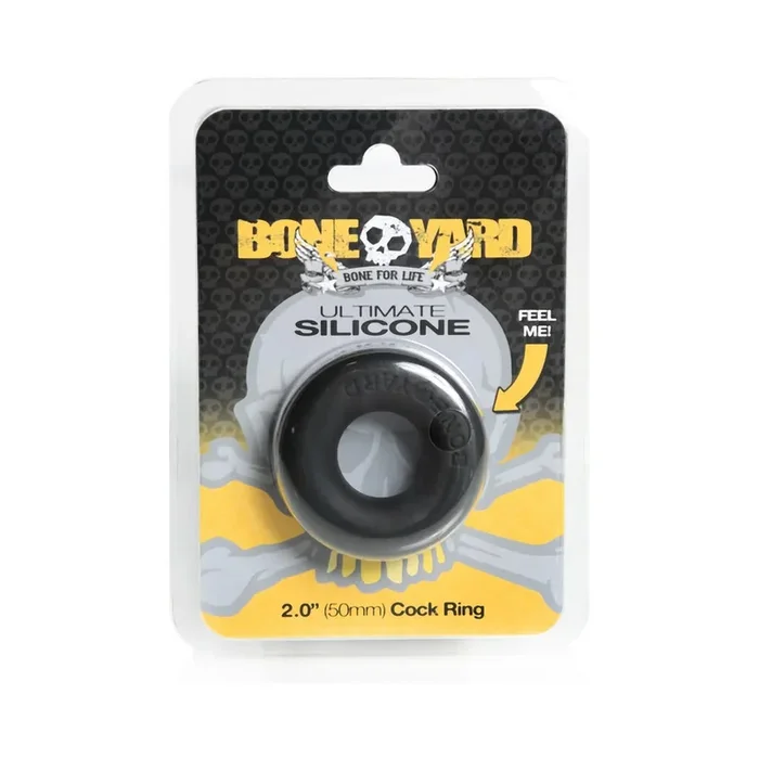 Boneyard Ultimate Silicone Cock Ring Black