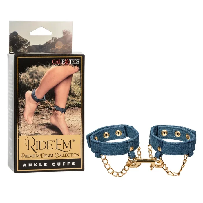 CaleXOtics RIDE’EM ANKLE CUFFS Premium Denim Collection