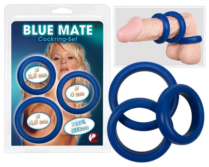 Cockring Tripple Blue Set