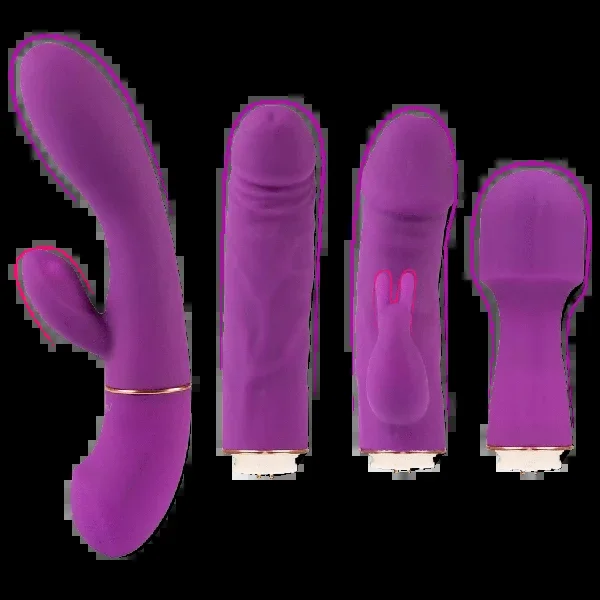 Come Closer Deluxe 4 in 1 Vibrator Set | Wand | Rabbit | G-spot | Clitoral
