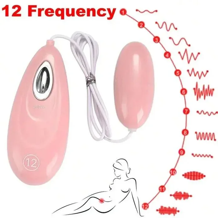 Come Closer Love Egg 2 In One Vibrator | Pink | 12 Speeds | Kegle Trainer