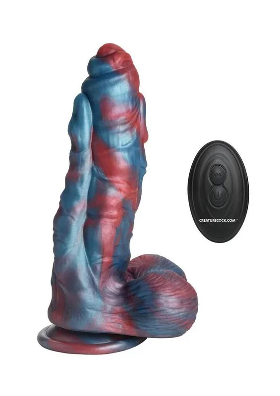 Creature Cocks Hydra X Vibrating Rechargeable Silicone Dildo with Remote