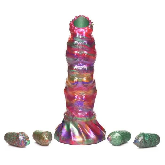 Creature Cocks Larva Silicone Ovipositor Dildo with Eggs