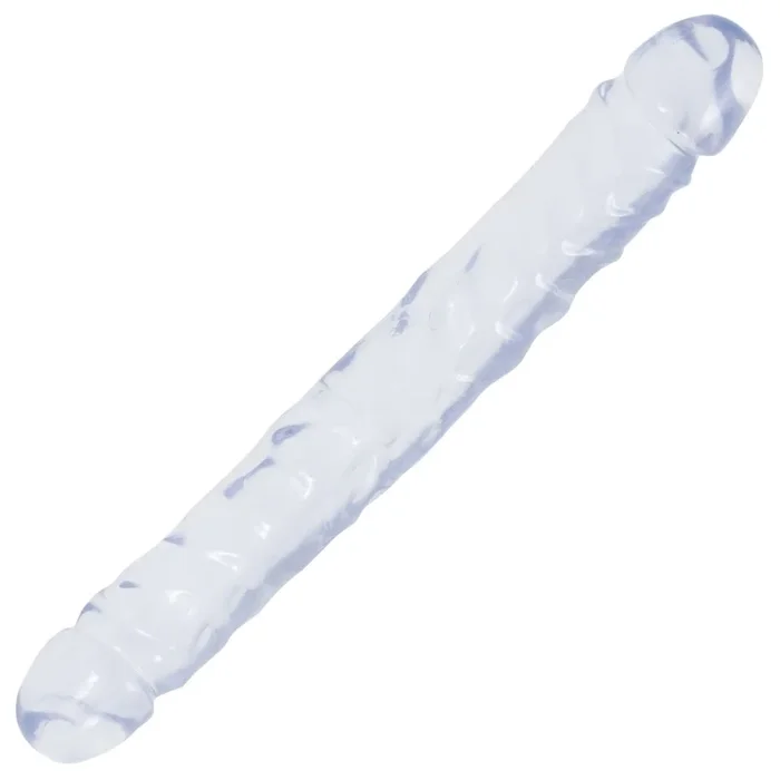 Crystal Jellies Jr Double Dong 12 Inch – Clear