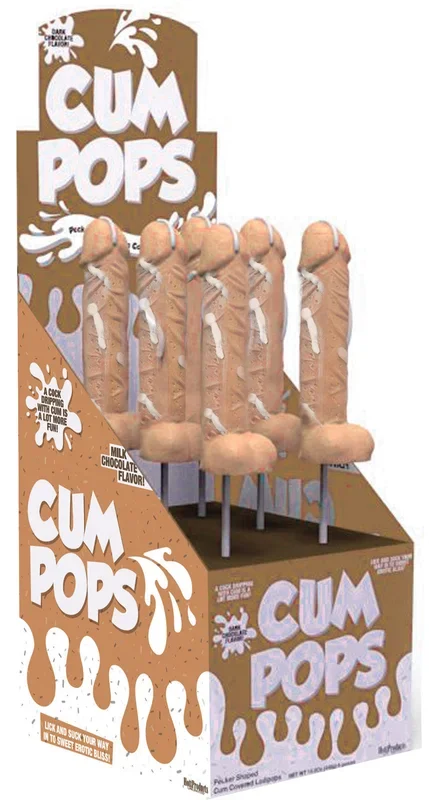 Cum Cock Pops – Milk Chocolate – 6 Piece P.O.P. Display