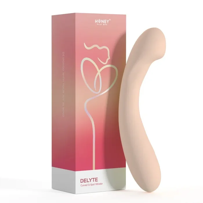Delyte – Curved G-Spot Vibrator – Flesh