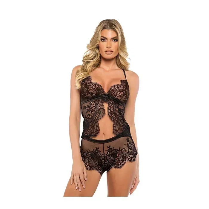 Dreamer Lace and Satin Cami and Short Set