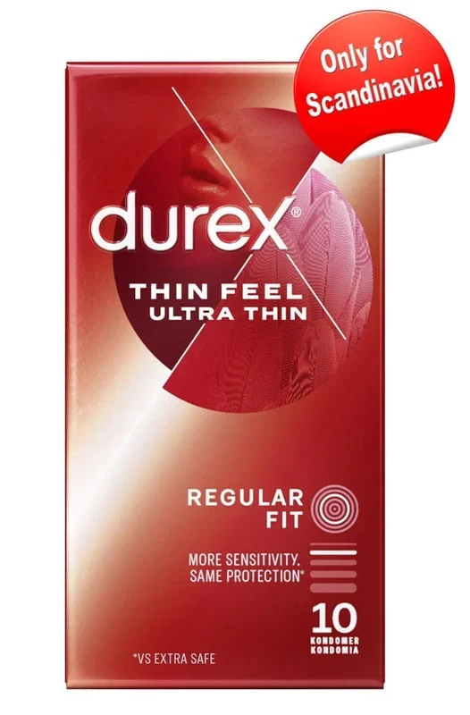 Durex Feel Ultra Thin condoms, 10-pack