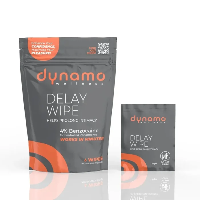 Dynamo Wellness Delay Wipe 4% – 6 Pack