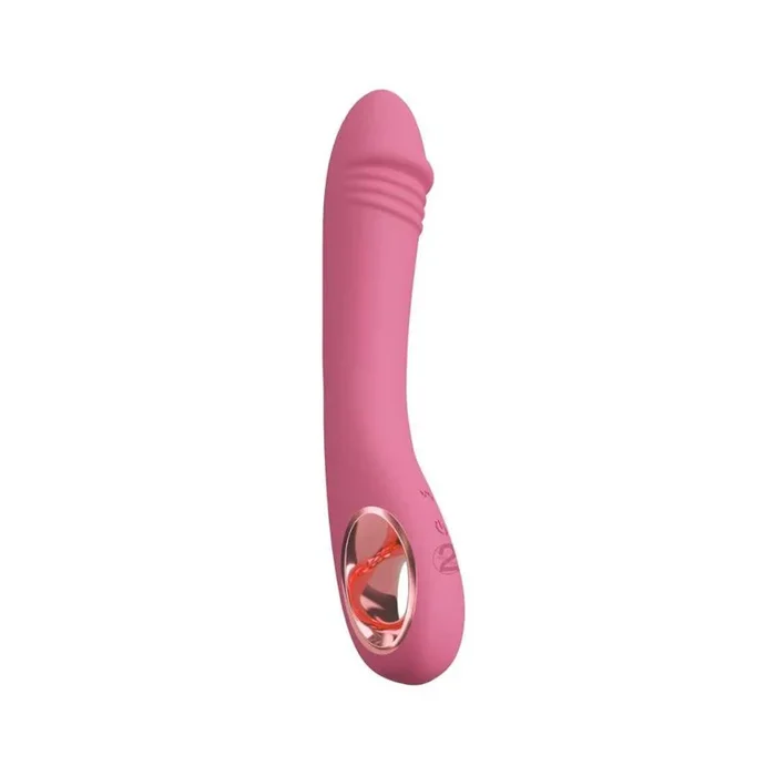 G-Punkt Vibrator “Slim G-Spot” aus Silikon – mit Ring-Griff 21.4 cm (Pink)