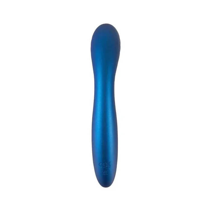 G-Punkt Vibrator aus Silikon – mit gebogener Rillen-Massagekopf 18 cm (blau)