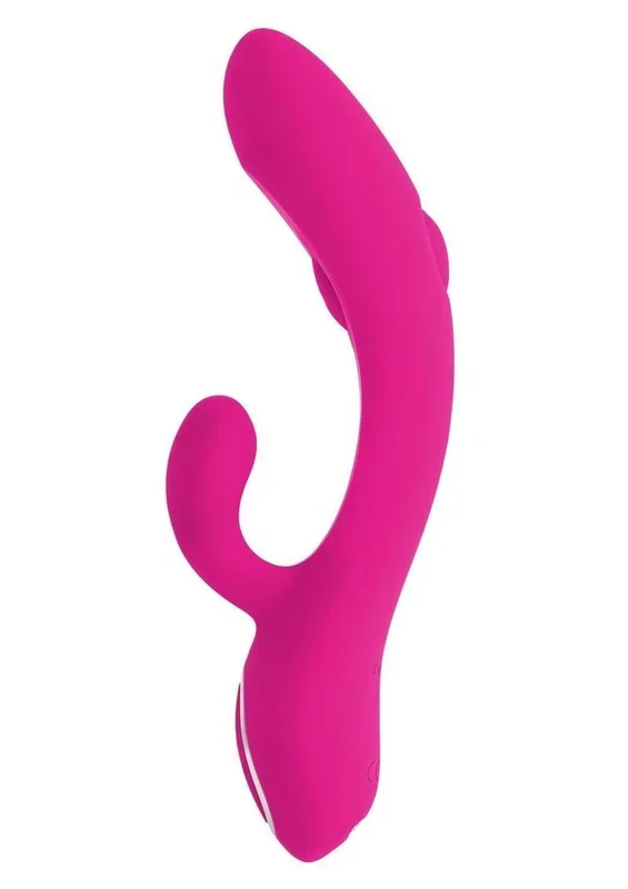 G-Tapper Rechargeable Silicone Double Tapping Rabbit Vibrator with Clitoral Stimulator