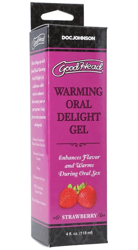 Goodhead – Warming Oral Delight Gel – Strawberry – 4 Fl. Oz.
