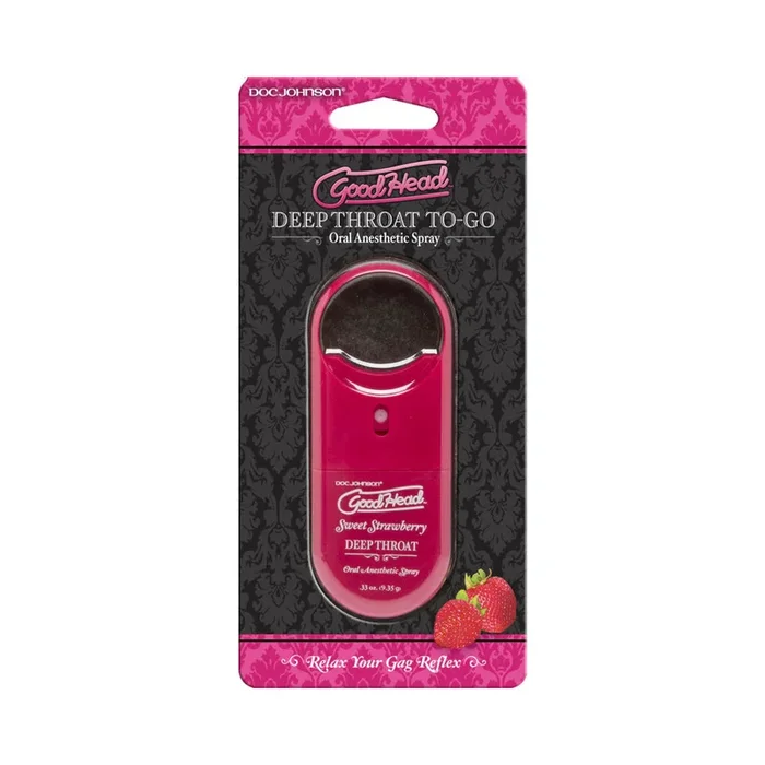Goodhead to Go – Deep Throat Spray .33oz. Sweet Strawberry