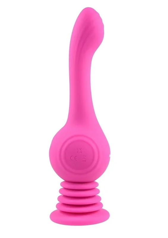 Gyro Vibe Rechargeable Silicone Vibrator with Suction Cup