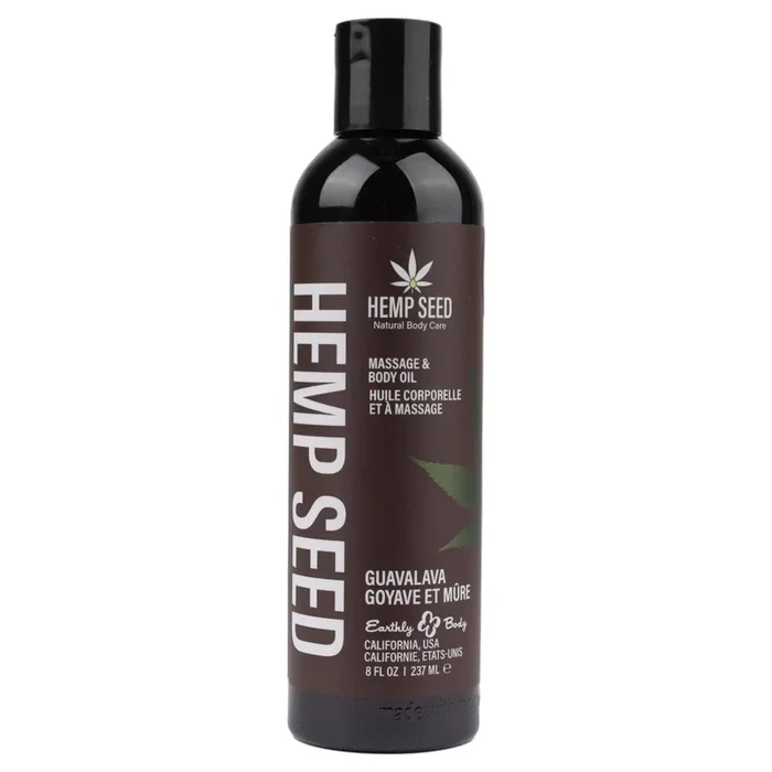 Hemp Seed Massage and Body Oil – Guavalava – 8 Fl. Oz./ 237 ml