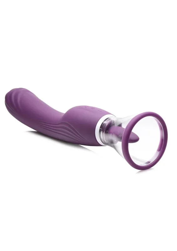 Inmi Shegasm Rechargeable Silicone Licking and Sucking Vibrator