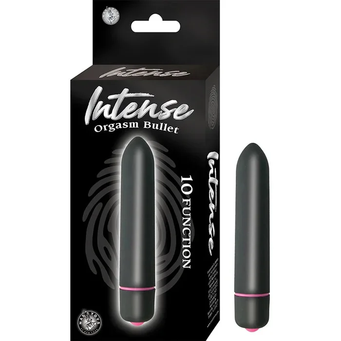 Intense Orgasm Bullet 10 Function Waterproof Black