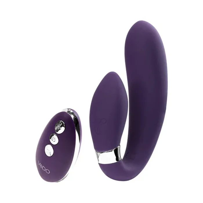 Jeni C-Shaped Dual Motor Vibe With Remote – Purple