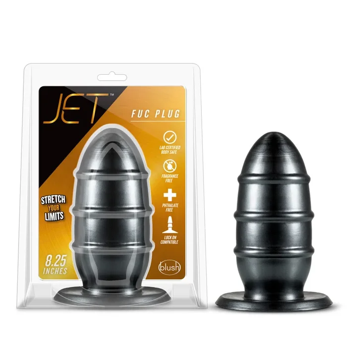 Jet By Blush® | Fuc Carbon Metallic Black 8.25-Inch Anal Plug