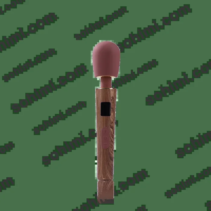 JUPITER|Wood-textured Cordless Rechargeable Handheld Wand Massager
