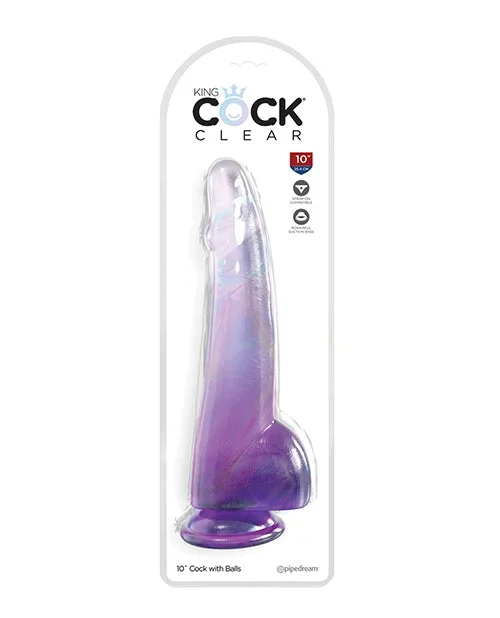 King Cock Clear Dildo w/ Balls