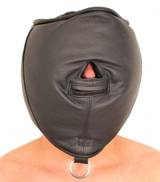 leather balaclava