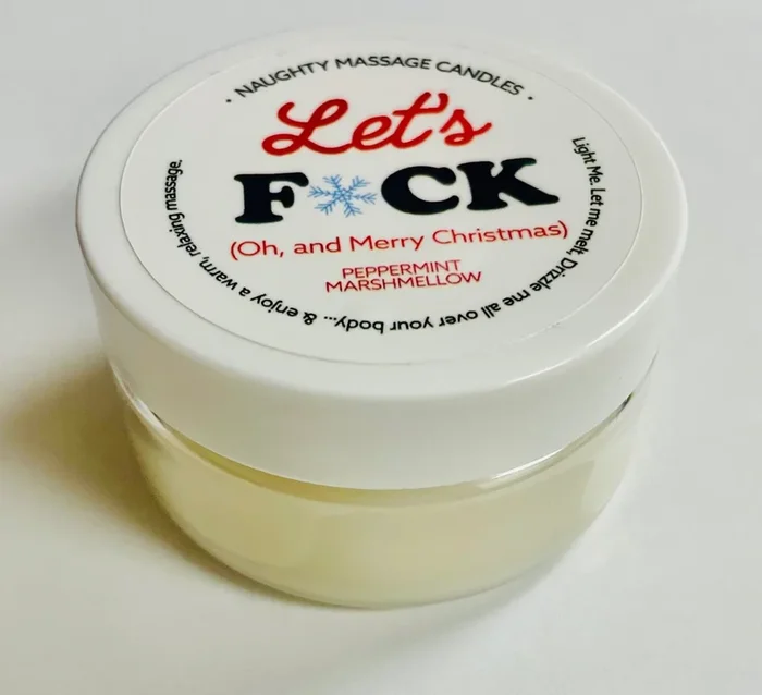 Let’s Fuck Massage Candle – Peppermint Marshmallow 1.7 Oz