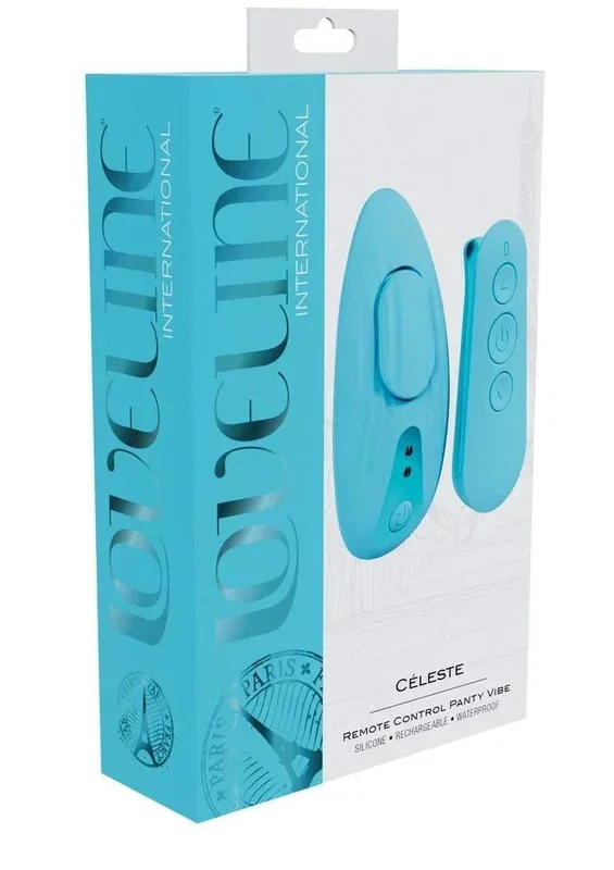 Loveline Céleste Rechargeable Silicone Panty Vibe with Remote – Paris Collection