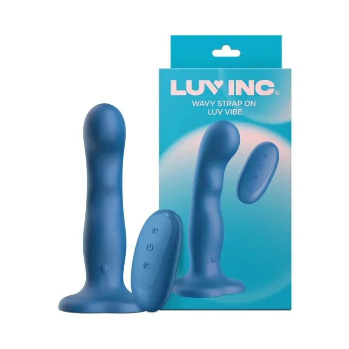 Luv Inc Ws38 Wavy Strap-On Vibrator – Remote-Controlled Silicone Toy