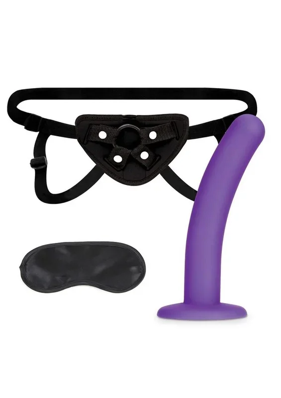 Lux Fetish Strap-On Harness and Silicone Dildo