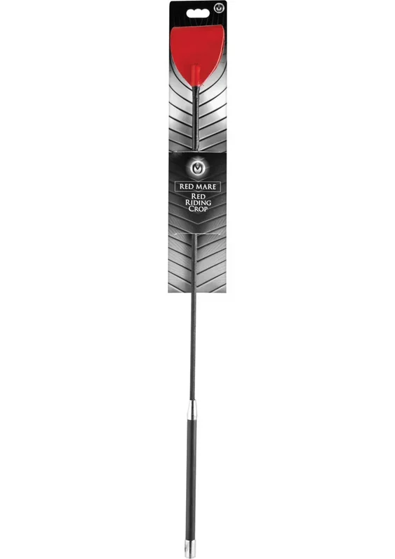 Master Series Red Mare Leather Riding Crop