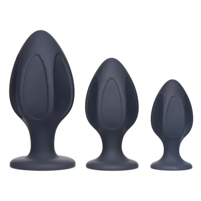 Master Series Triple Juicers Silicone Anal Trainer Set Black