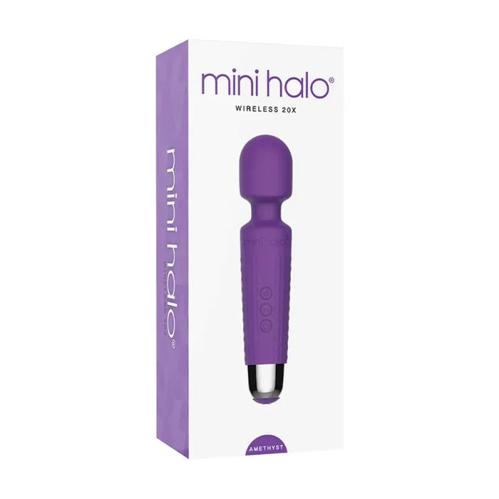 Mini Halo Wireless Wand 20X Silicone Amethyst