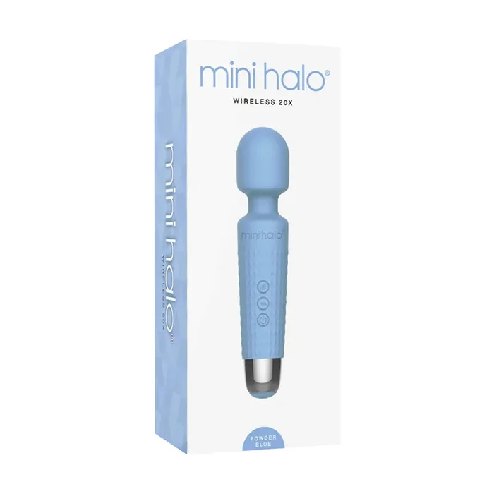 Mini Halo Wireless Wand 20X Silicone Powder Blue