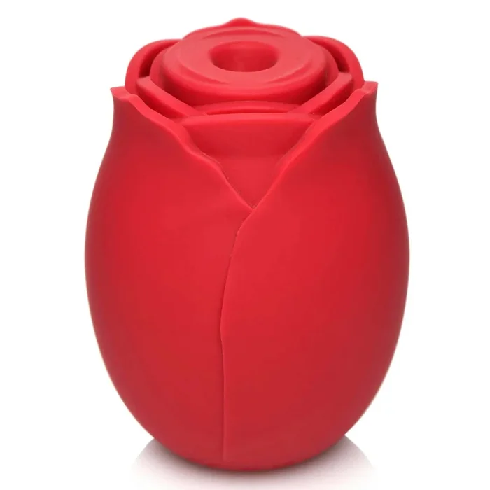 Mystic Rose Sucking and Vibrating Silicone Rose – Red