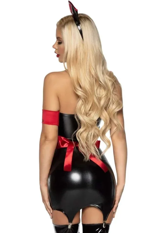Naughty Nurse Costume – Medium – Black/red